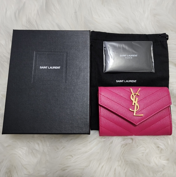 Yves Saint Laurent Handbags - YSL MATELASSÉ SMALL WALLET